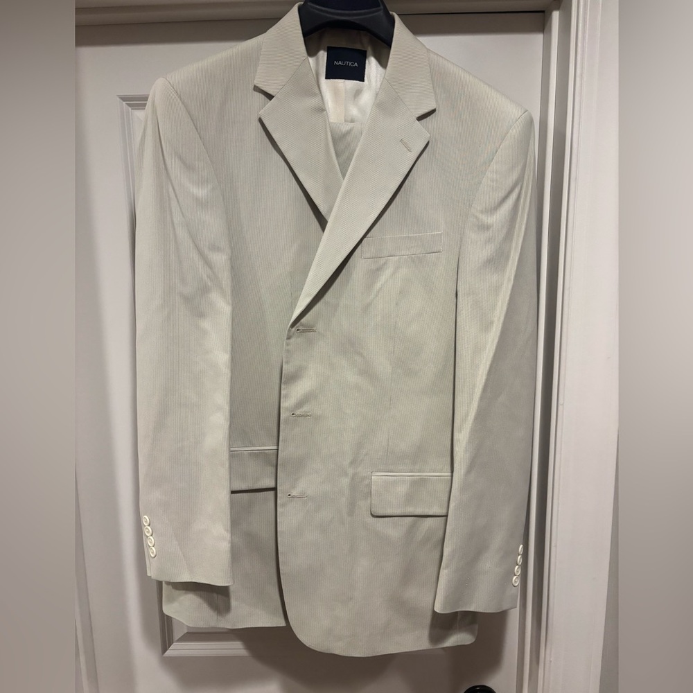 Nautica Men's Light Tan Suit with Pants